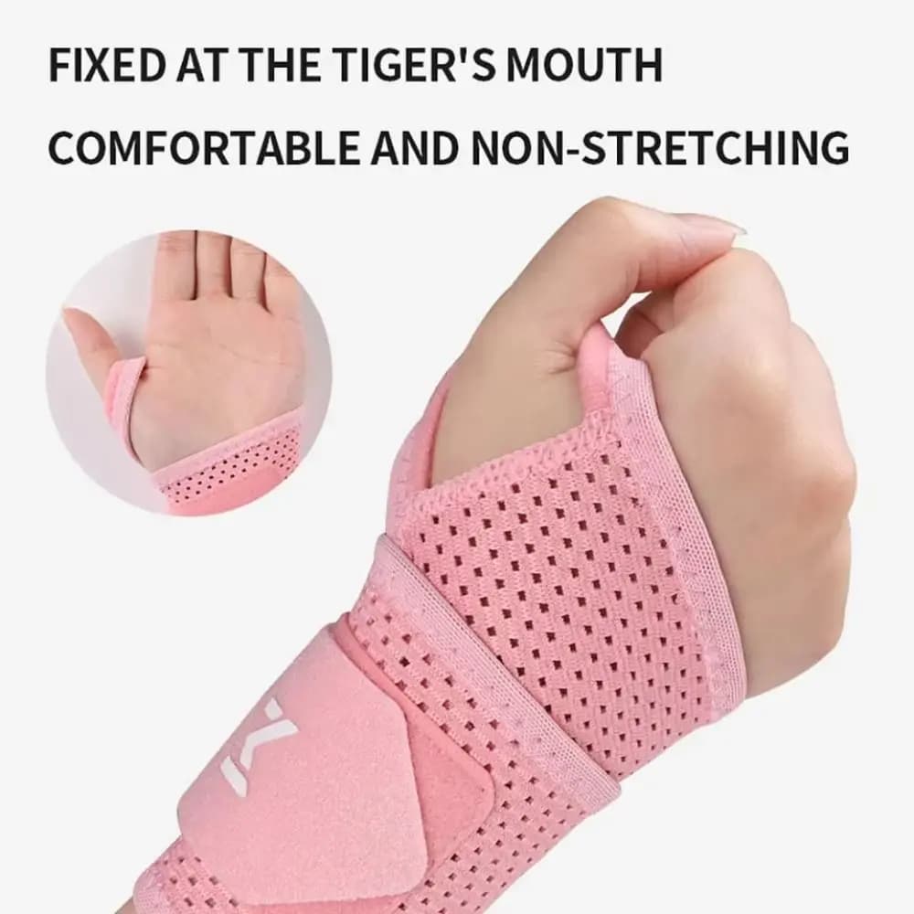 Nuovo Supporto per Polso Traspirante Unisex Sottile e Leggero per Sport e Fitness, Fascia Compressiva per Polso e Tendini