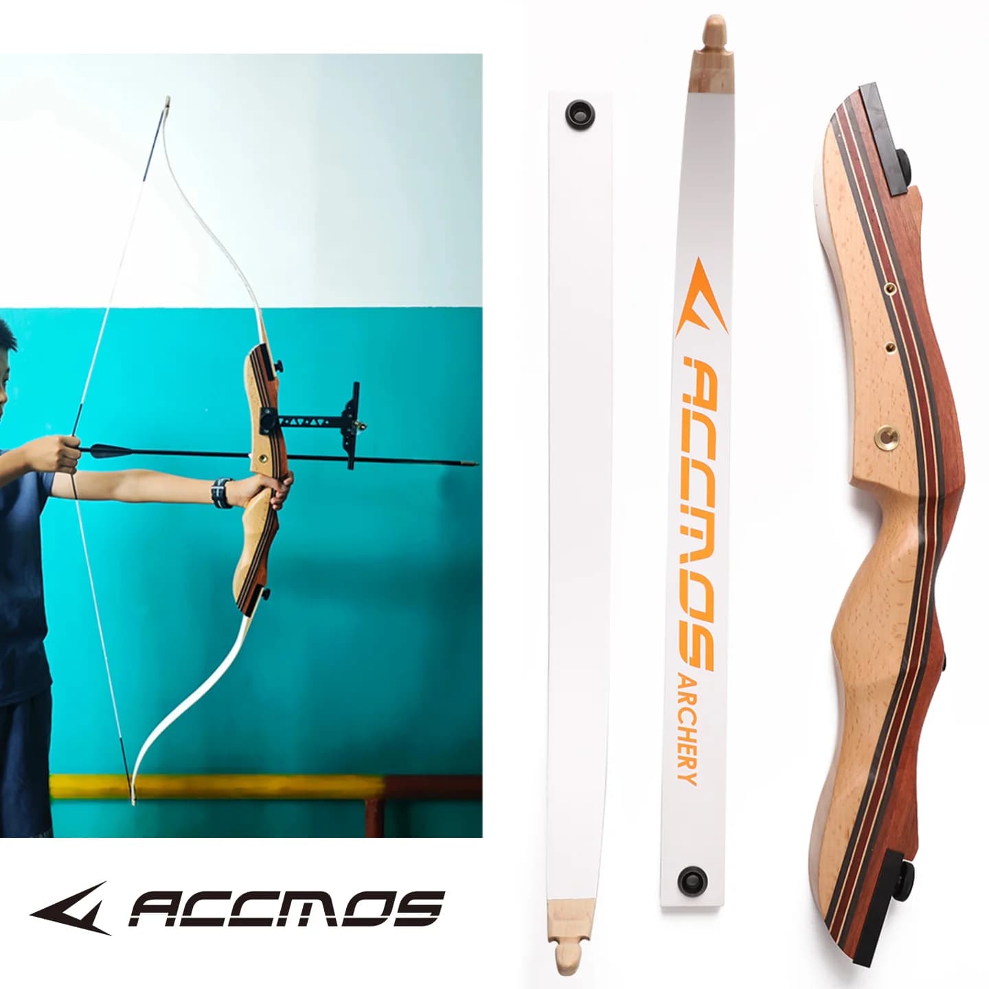 54Inch 10-16lbs Archery Recurve Bow Right Hand for Youth and Beginners Shooting Training Target Practice