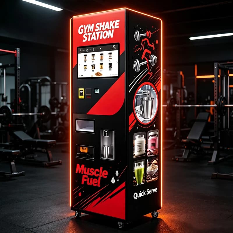 Gym Protein Shake Station Vending Machine Touch Screen Powder Mixing Fitness Beverage Automatic Dispenser Customized