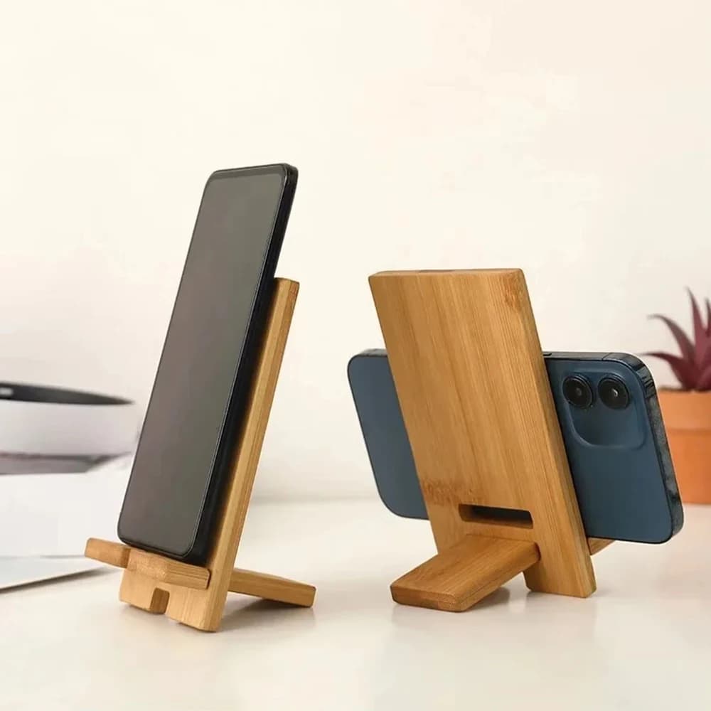 Wooden Multi-functional Lazy Bracket Desktop Phone Holder Stable Bracket Support Tablet Mount Mobile Phone Stand For Home/Office