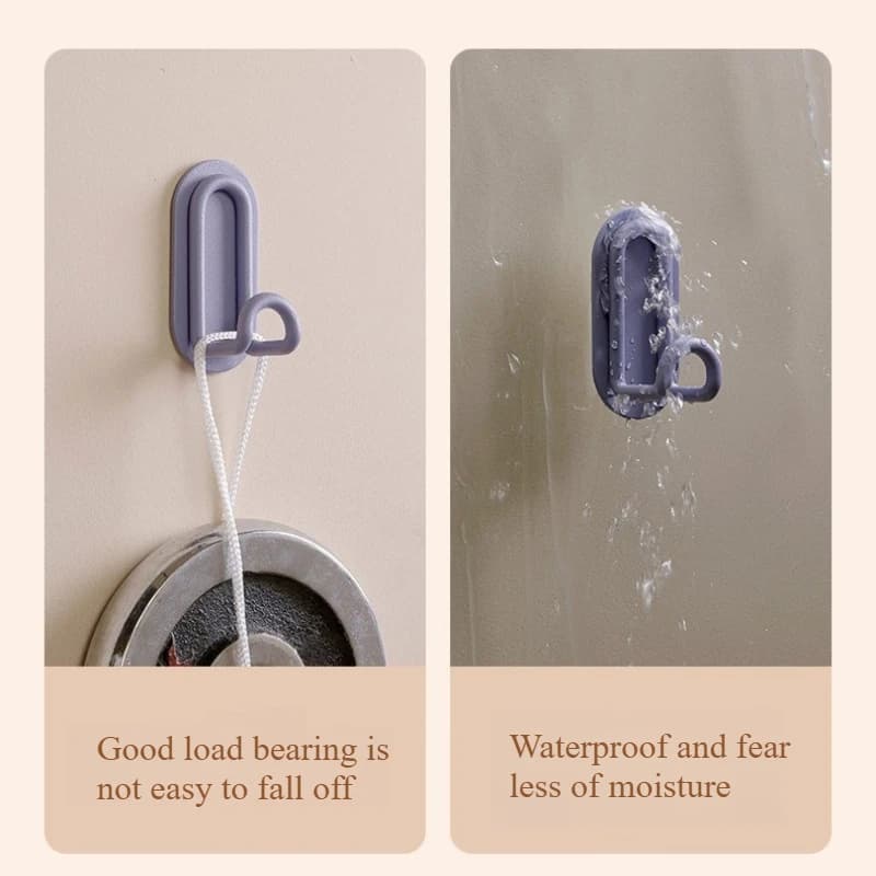 Punch-free Metal Hook Strong Viscose Adhesive Hook Load-bearing Door Back Wall Bathroom Kitchen Key Seamless Nail Clothes Hanger