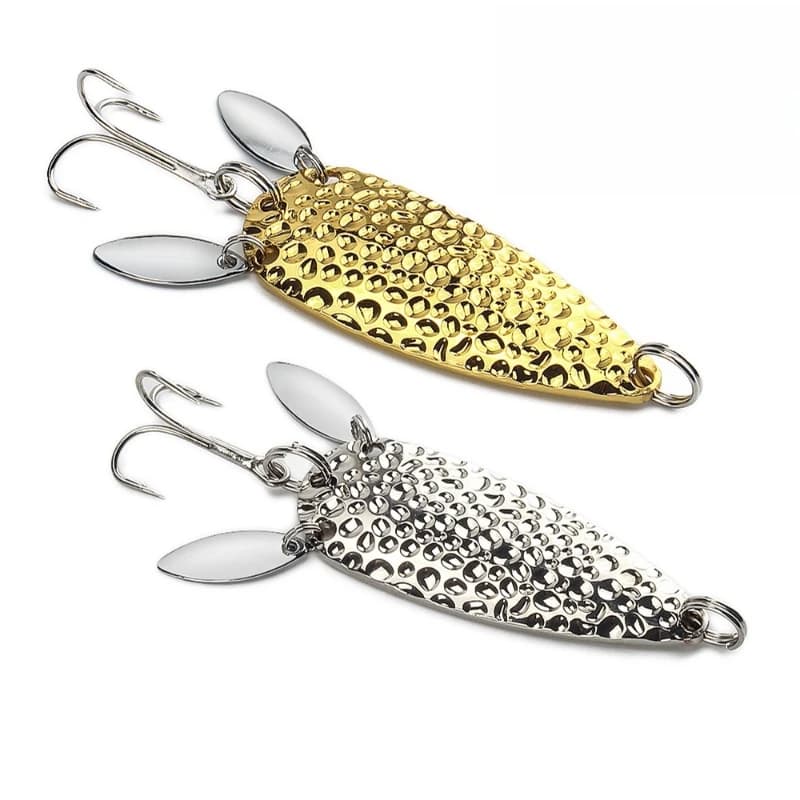 1Pcs Metal Spoon Spinnerbait Double Rotating Hard Artificial Baits 10cm 25g Sequin Rotate Lure for Pike Bass Trout Fishing Lure