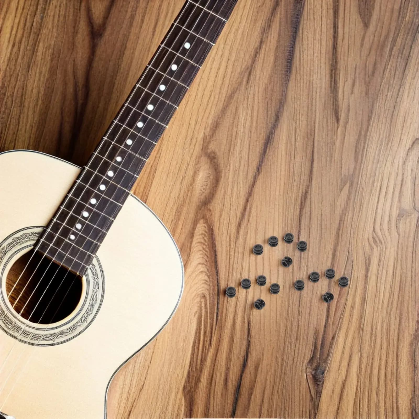 50Pcs Acoustic Guitar String Beads Folk Metal Bridge Ball Ends Black Guitar Tailpiece Ukulele Mandolin String Refitting Parts