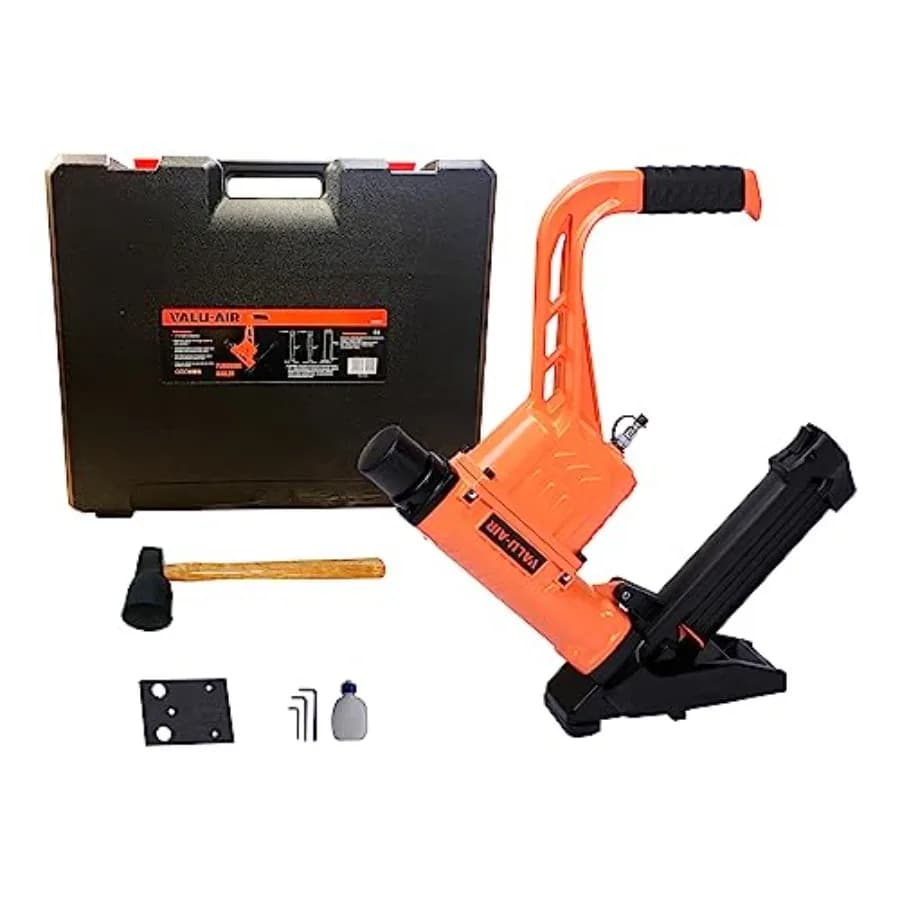 9800RC Chiodatrice e cucitrice per tacchette per pavimenti 3 in 1 per tacchette TL calibro 16 e graffette per pavimenti calibro 15,5 da 1-1/2 a