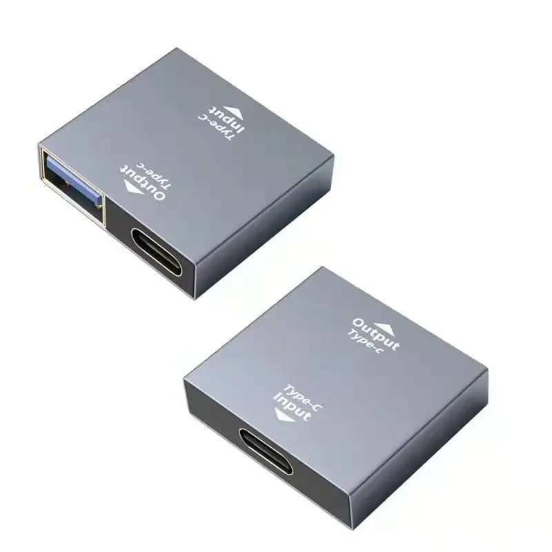 Adattatore Hub Splitter USB-C Doppio Femmina – Connettore di Accoppiamento e Prolunga Type-C per Dispositivi USB-C