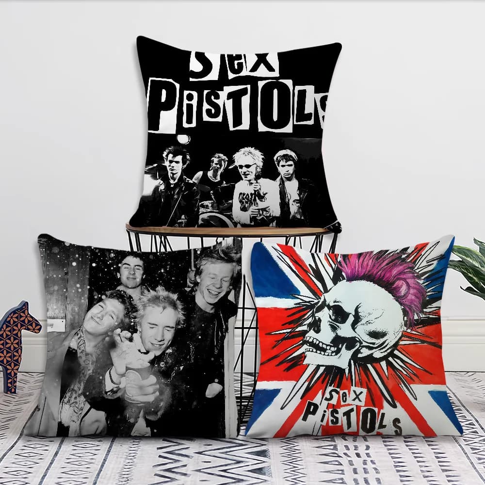 cushion Pistols cover Sofa Rock Living Band Room Bedroom Headboard Backrest Cushion Square Cushion S-Sex Nap Time Pillow Case