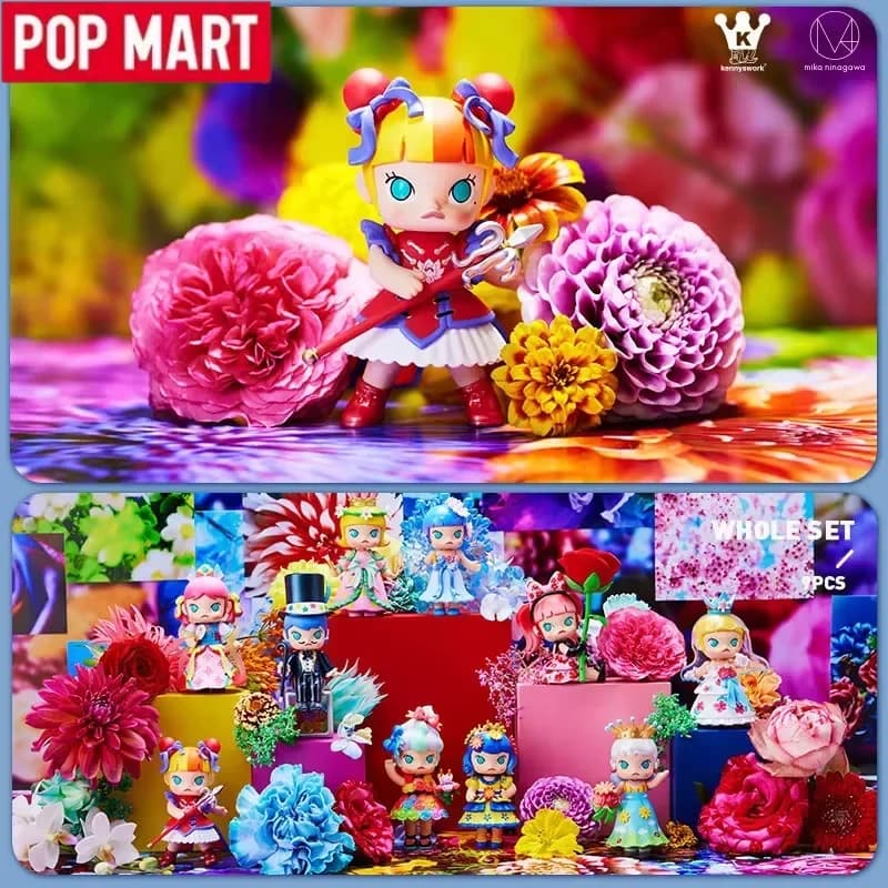 POPMART Molly Mika Ninagawa Flower Dreaming Series Blind Box Toys Kawaii Anime Action Figure Sorpresa Scatola misteriosa originale