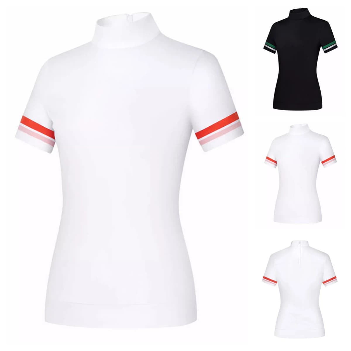 Nuova maglietta da golf a maniche corte da donna Camicia sportiva traspirante ad asciugatura rapida Camicia casual girocollo Abbigliamento da golf estivo