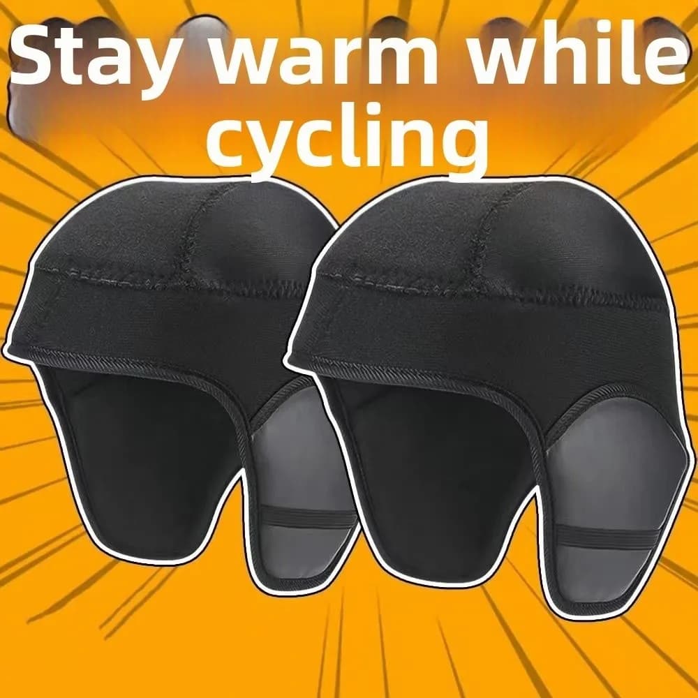 Fodera per casco da moto elettrico antivento Fodera per casco da moto foderata in pile ispessito Mantieni caldo il berretto caldo e morbido