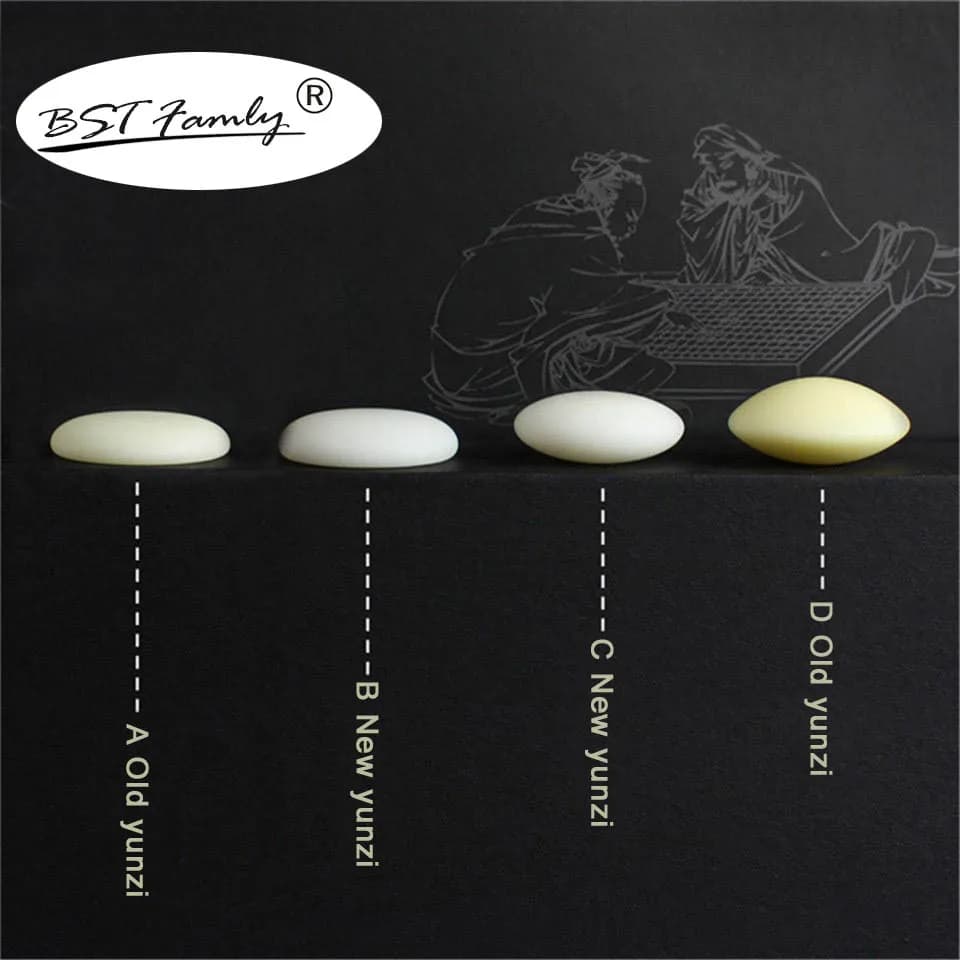 BSTFAMLY Go Gioco di Scacchi 361 Pezzi Nuovo Vecchio Yunzi a/b/c/d 2.2 centimetri Per 19 strada Scacchiera Cinese Vecchio Gioco di Andare Weiqi Dama GA5