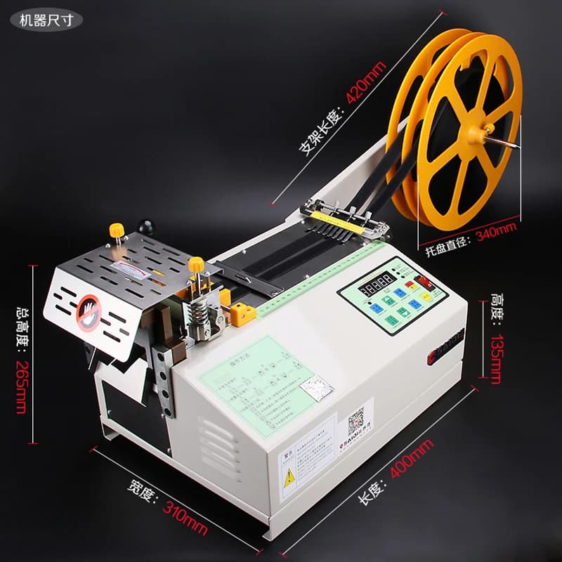 Tagliatrice automatica del nastro del computer Tagliatrice fredda e a caldo Tagliatrice del nastro del velcro