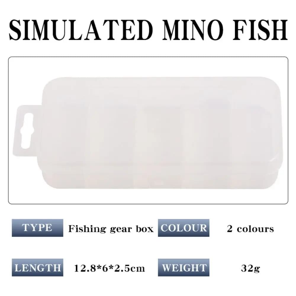 5 Compartments Fishing Lure Box Portable Multifunctional Lure Storage Box Plastic Waterproof Fishing Tackle Case Fishing Tools