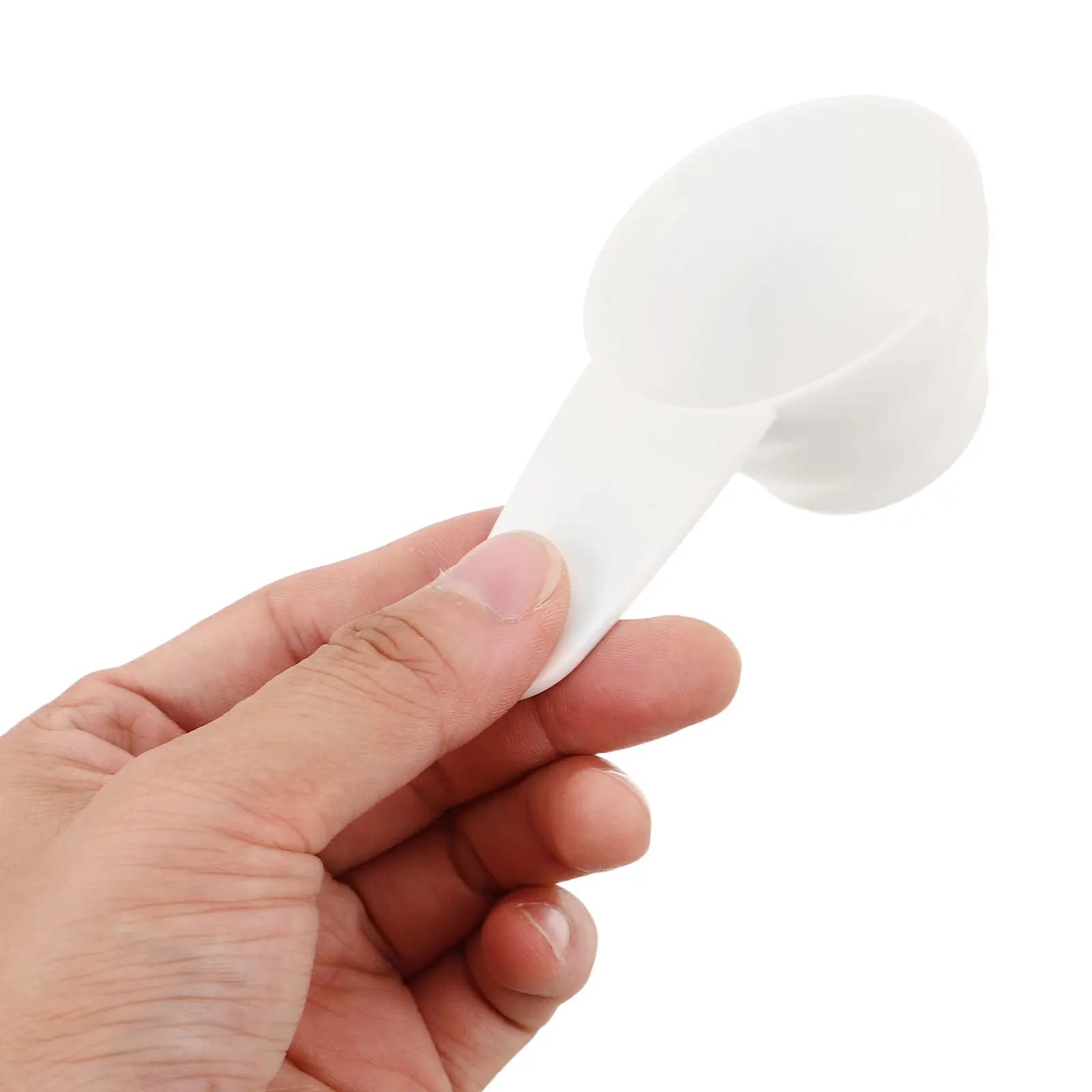 5Pcs Kitchen Baking Measuring Spoons Plastic Coffee Scoop Flour Powder Sugar Espresso Beans Protein Scoops White