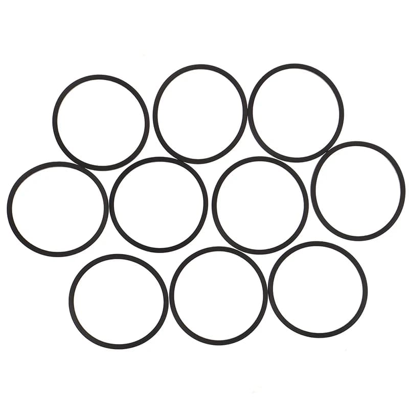 10 Pezzi Cinghie in Gomma Nere per Lettore DVD, Ricambio per Accessori Xbox 360 DiscTray