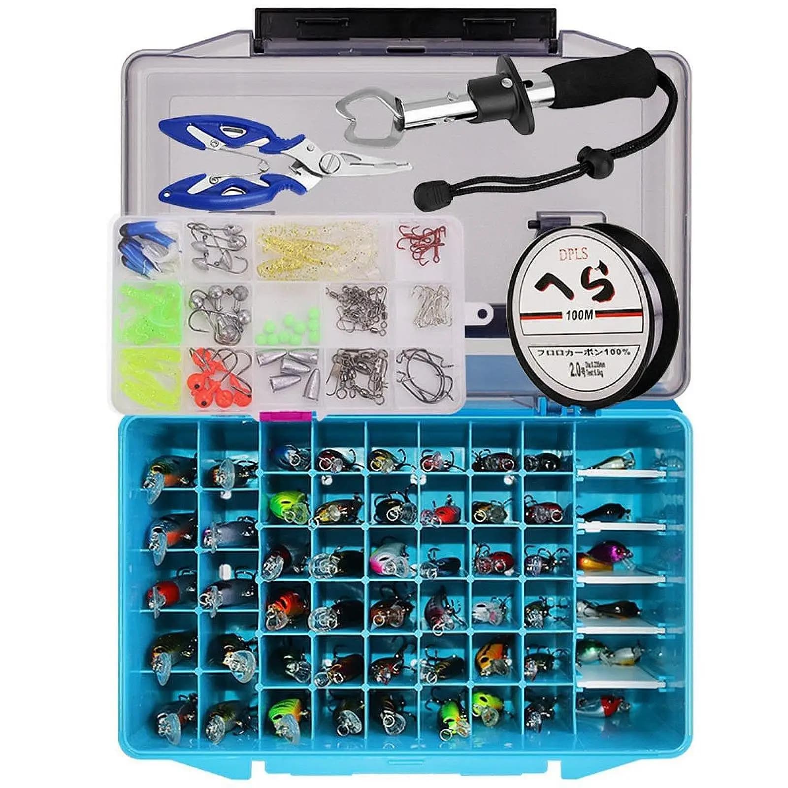 Fishing equipment box, Fishing hooks, Crankbait, Artificial Fishing baits