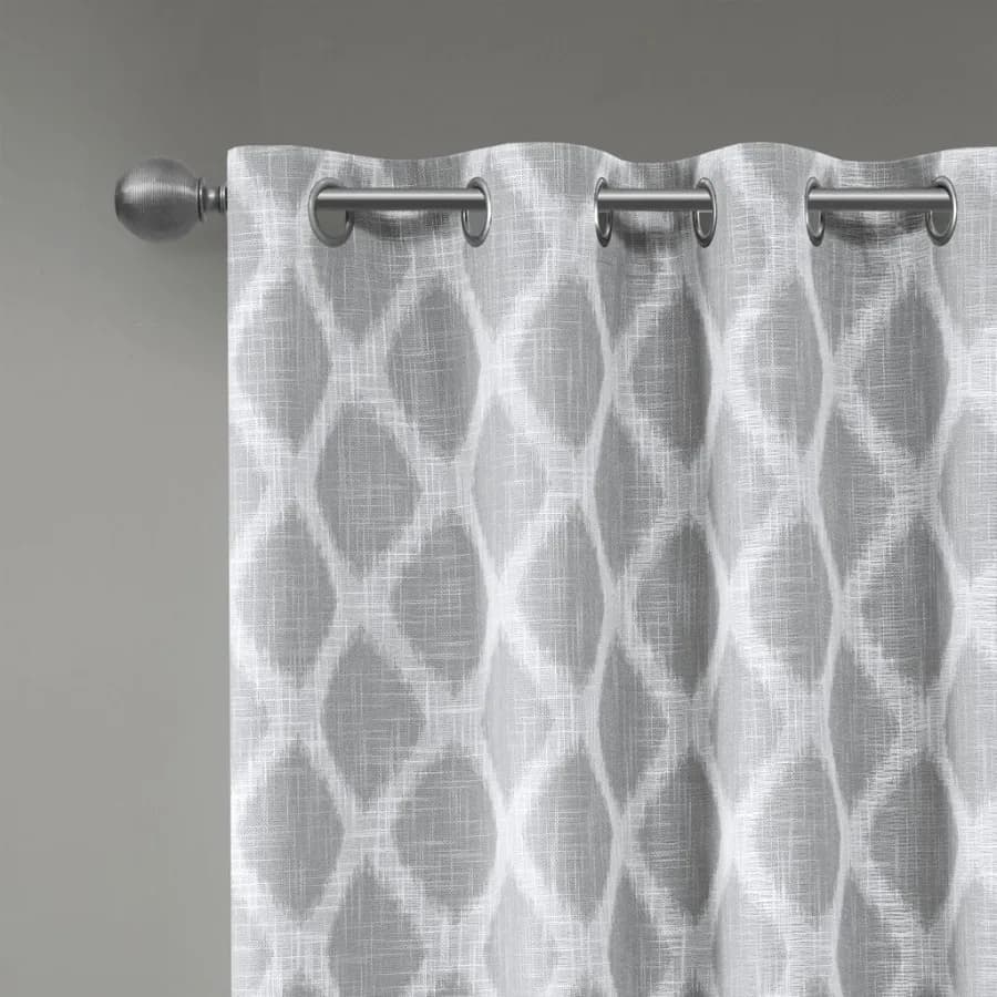 1 Pc Printed Ikat Blackout Patio Curtain