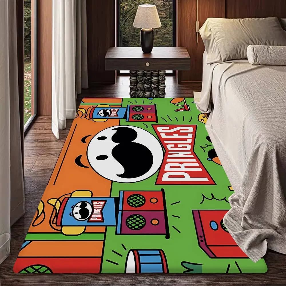 Fashion P-Pringles L-LLC bathroom mat in INS style, soft bedroom carpet, laundry, anti-slip, welcome towel