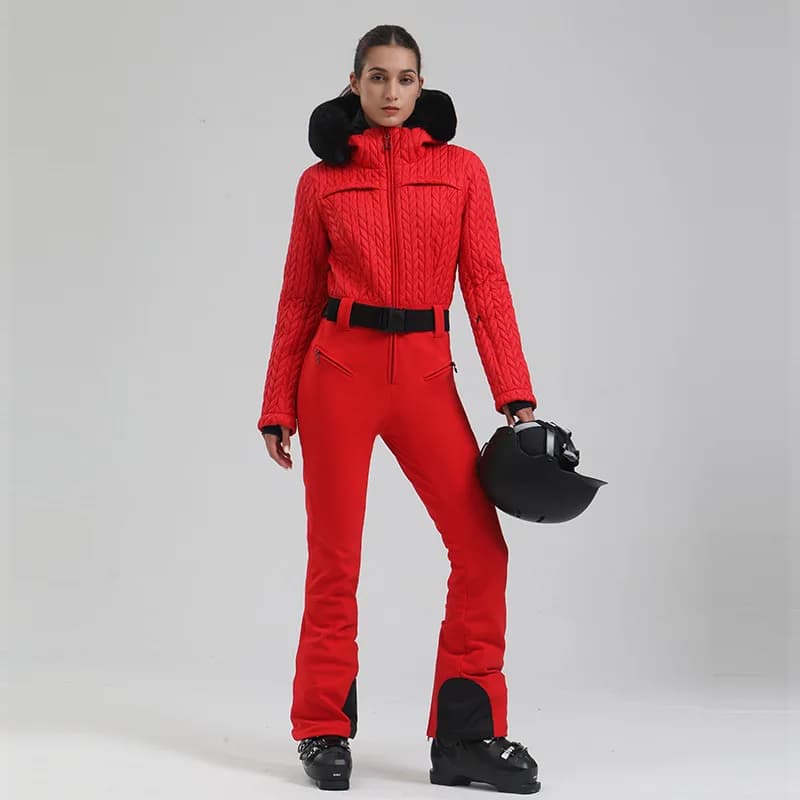 Tute da neve intere con cappuccio invernale donna Sport all'aria aperta tuta da sci donna tuta da motoslitta femminile impermeabile da montagna vestiti