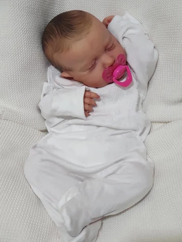 50 CM/20 pollici Reborn Baby Doll LouLou Misto Silicone Vinile Finito 3D Verniciato Vene Della Pelle Collezione di Arte Bambola Regalo Per Le Ragazze