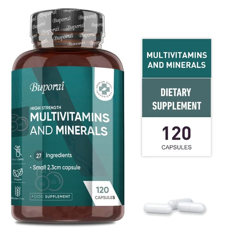 Multivitamins and Minerals Supplements - Balances Emotions, Support Bone and Joints Health, Promote Red Blood Cell Production