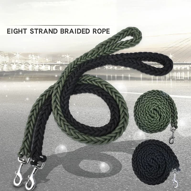 Braided Dog Training Leash Comfort Grip Anti Tear Walking Traction Line Strong Pull Resistant Outdoor Hiking Rope For Medium Dog