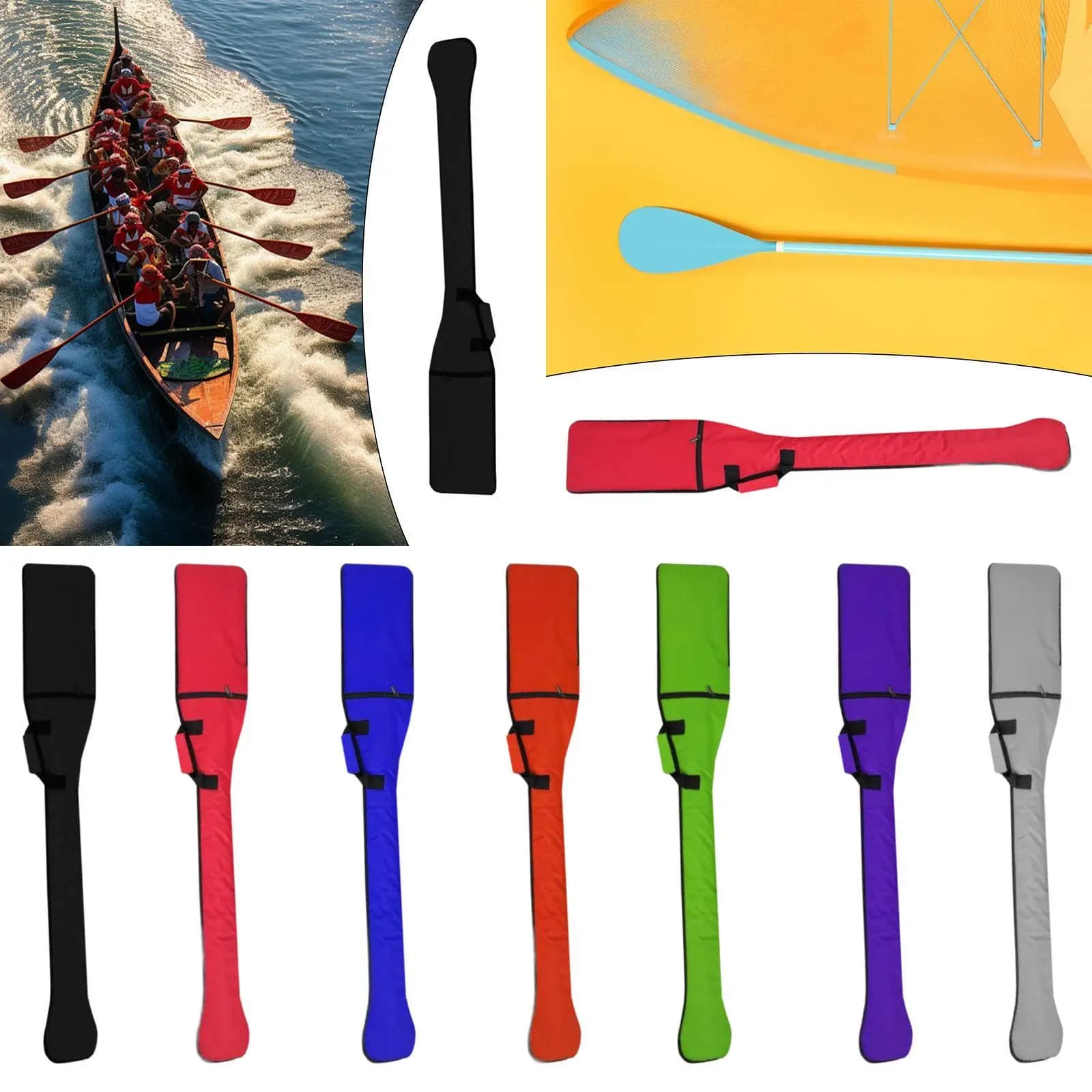Borsa per pagaia Dragon Boat Borsa per pagaia per kayak resistente all'usura per stand per sport acquatici pagaia gommone canoa surf