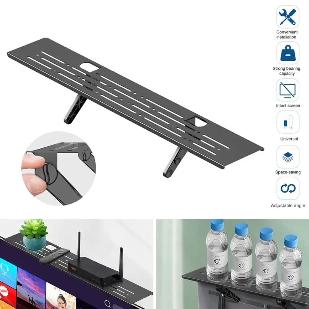Practical Router Holder TV Top Shelf Computer Saving Space Storage Rack Universal Home Office Display Stand