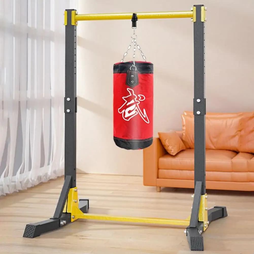 Portable Pull-up Bar Station Free Standing Pull Up Bar for Home Gym Pull Up Stand Station 400LBS with 11 Gears Adjustment