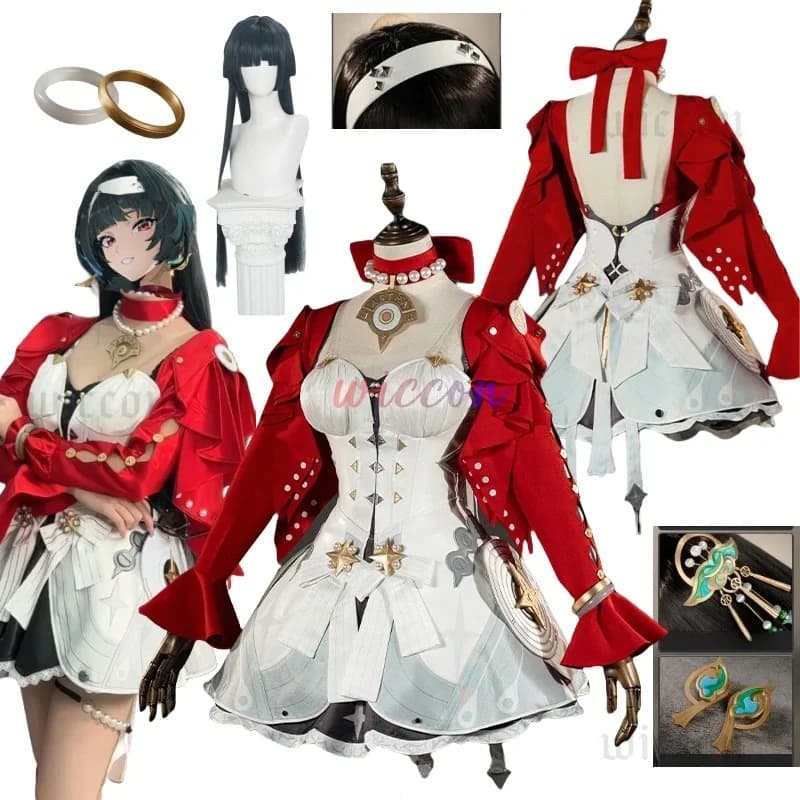 CosplayGame Zenless Zone Zero Costume Cosplay Astra Yao Costume Cosplay ZZZ Abito da donna Parrucca Astra Cosplay Carnevale Gioco di ruolo Cos