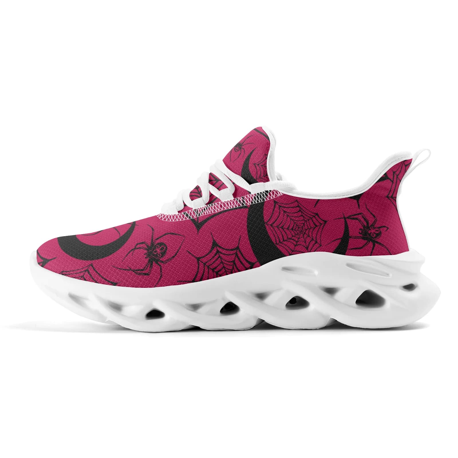 Spider Moon Stampe Scarpe da ginnastica casual Ragazze adolescenti Scarpe da corsa leggere da passeggio Calzature con lacci in rete EUR36-48