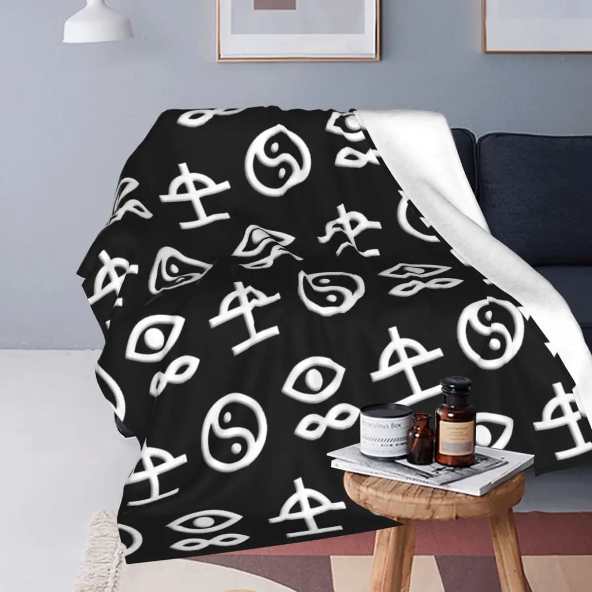 Bad Omens Is An American metallcore coperta morbida e calda flanella coperta peluche per letto soggiorno Picnic viaggio casa divano