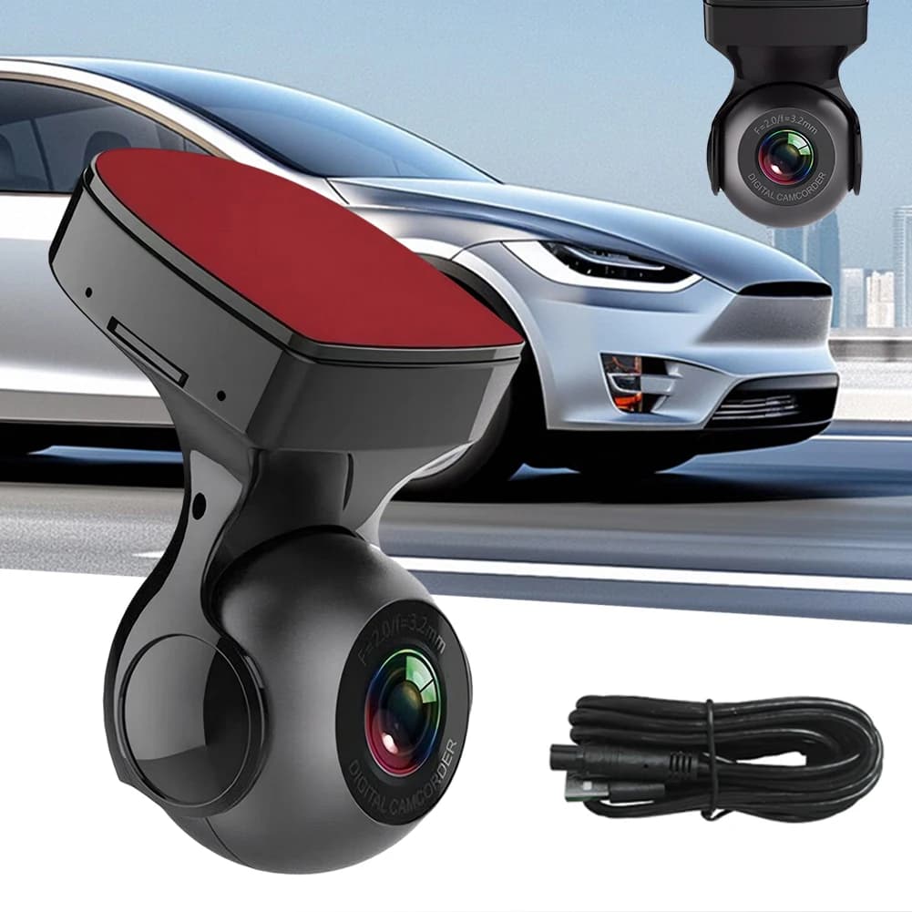 Mini Dash Cam 1080P HD Car Dash Camera Built-in WiFi Driving Video Recorder Night Vision