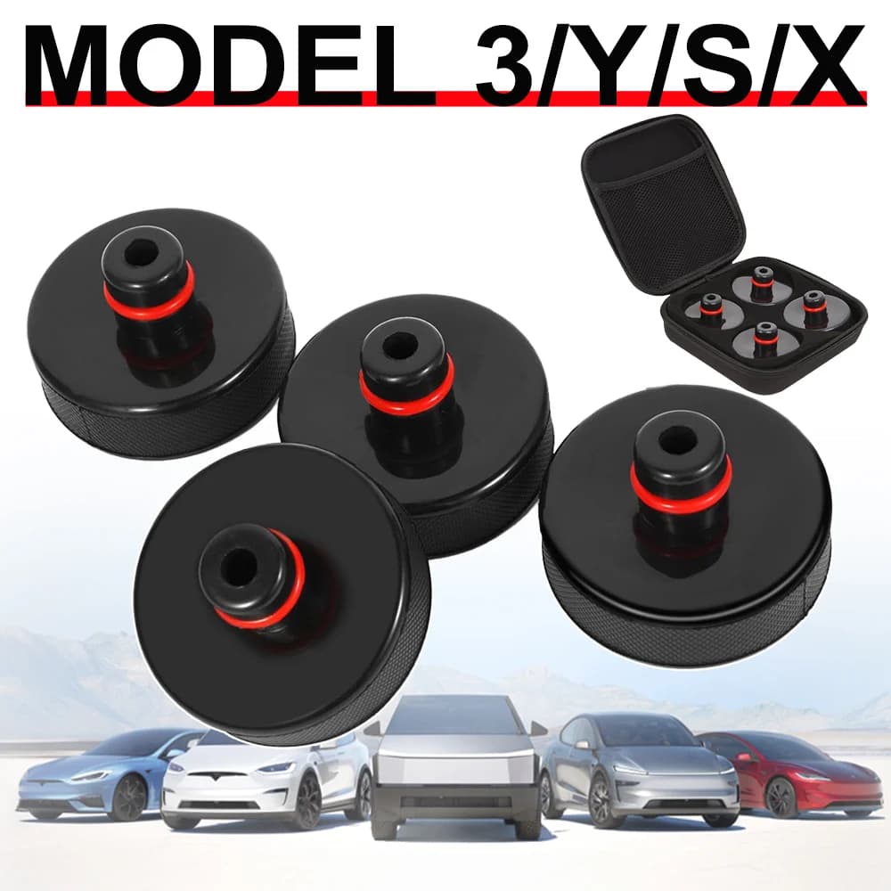 4pcs Lifting Jack Pad for Tesla Model 3 S X YL Y Juniper Heavy Duty Rubber Lift Pucks Accessories for Tesla Vehicle 2011 to 2026