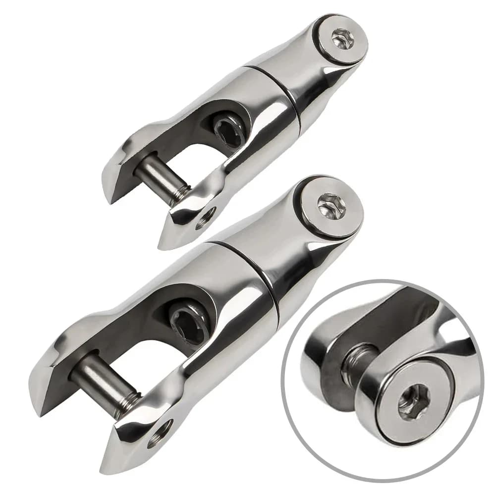 Connettore girevole per catena di ancoraggio per barche in acciaio inossidabile 316 Accessori per giunti per catena di ancoraggio per barche marine 6-8mm10-12mm