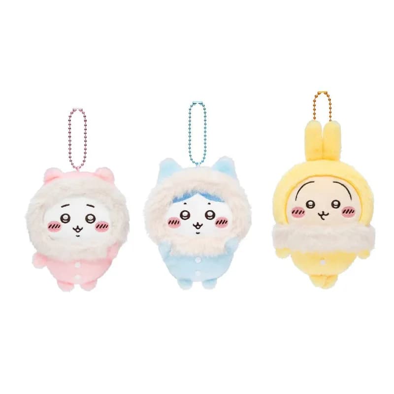 Nuovo peluche Chiikawa Hachiware Usagi da 10 cm, serie pigiama soffice, zaino, portachiavi, ciondolo, regalo di compleanno