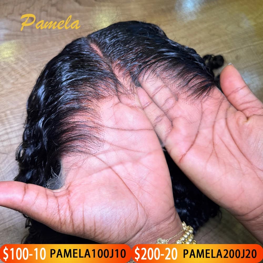 New Trend Lagos Hairline 250 Density Wave Deep Birmana Riccia 13x6 Veletta Front Glueless Wigs Human Hairs Ready To Wear
