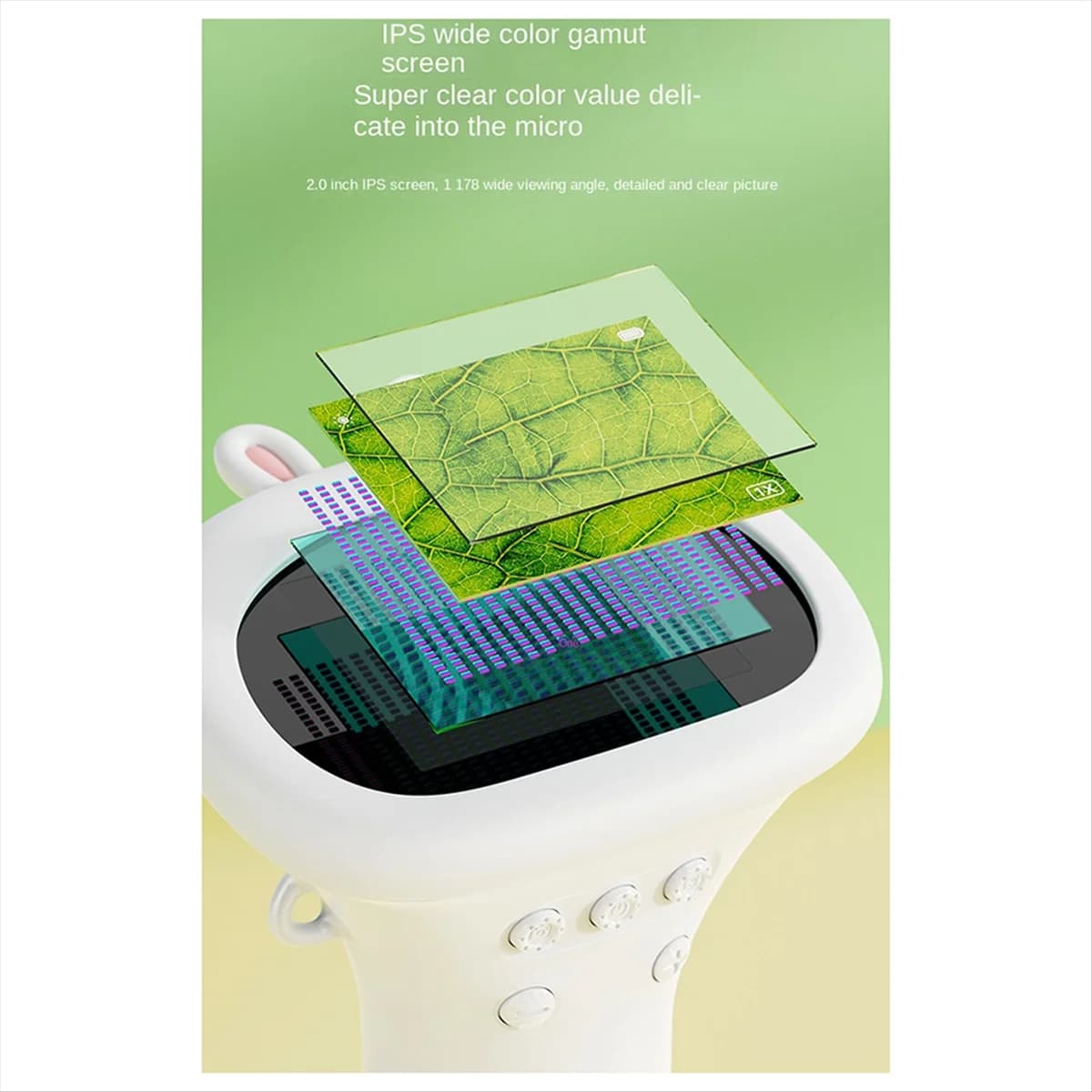Microscopio portatile scientifico con lente d'ingrandimento per microscopio ottico portatile per bambini CLCUV