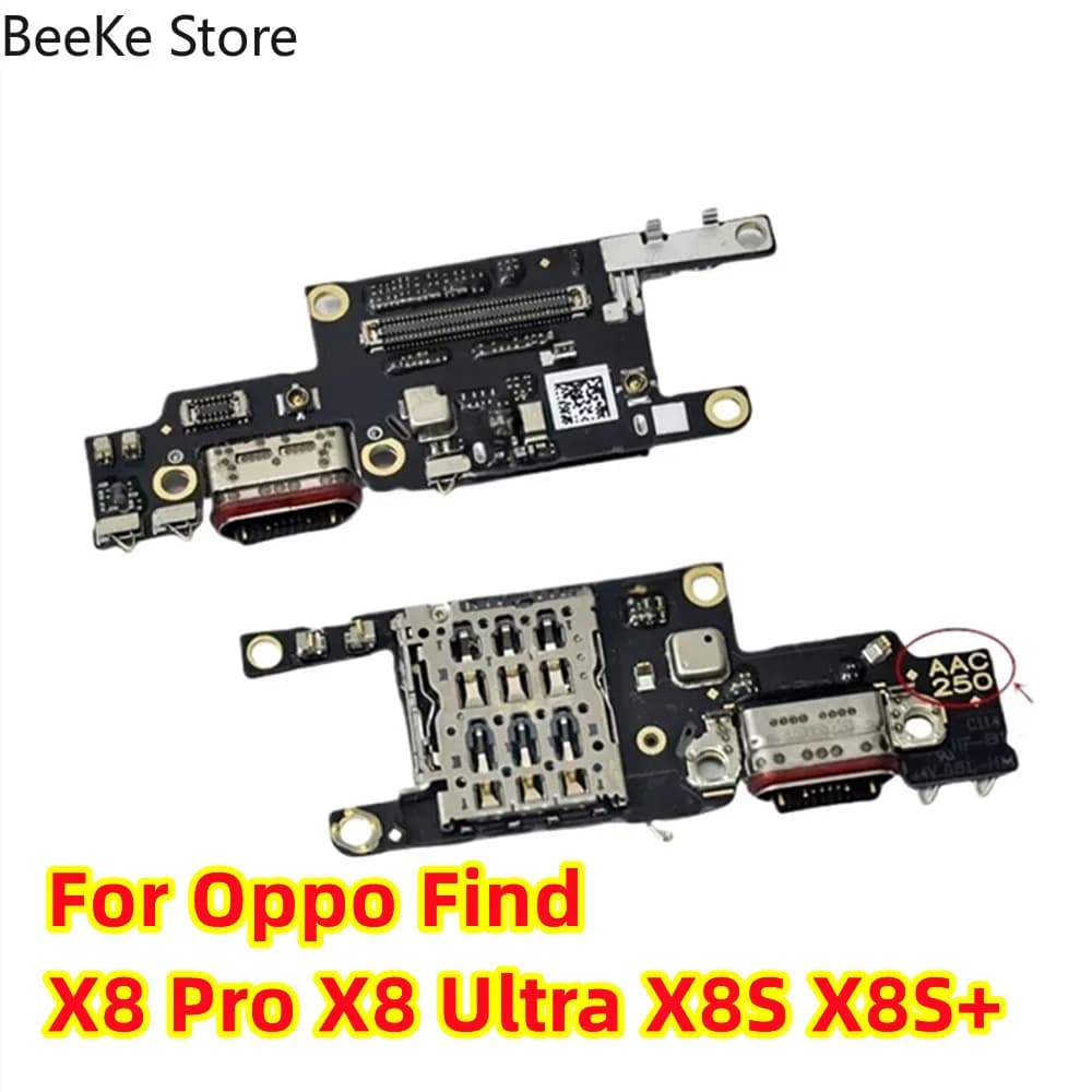 Sostituisci per Oppo Find X8 Pro Ultra X8S Plus Porta di ricarica USB Dock Lettore di schede SIM Slot Board Microfono Caricatore Spina Cavo flessibile