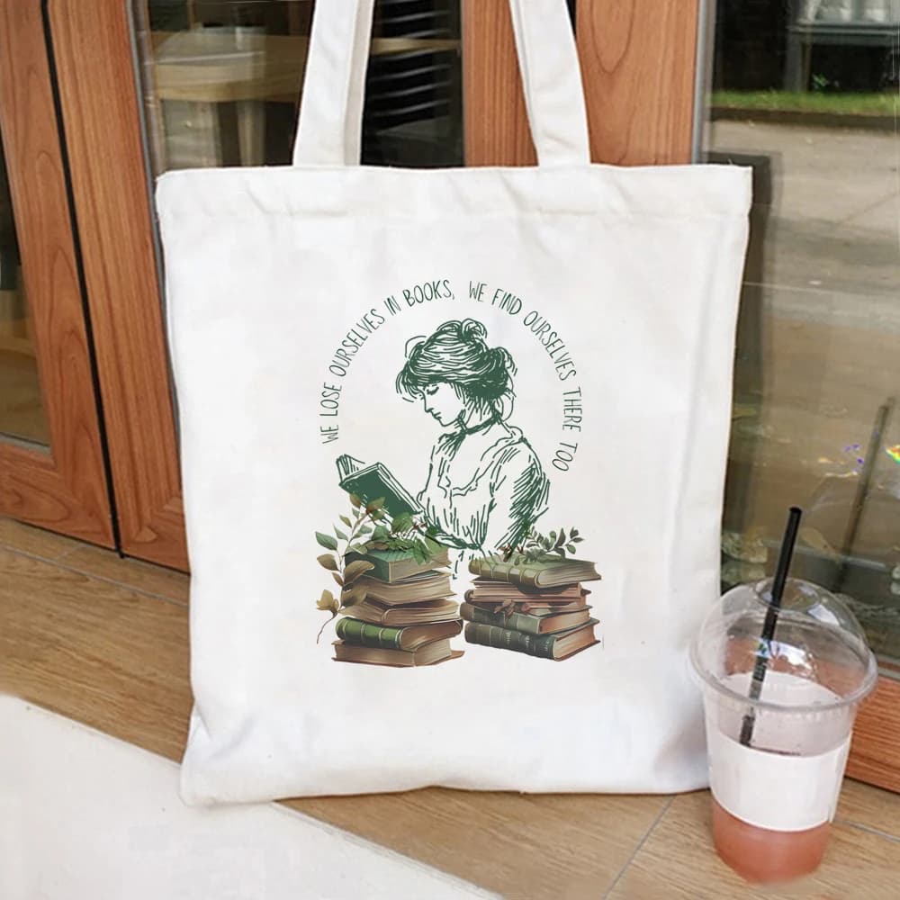 Jane Austen Tote Bag Pride and forcement Bookish women's bag shoulder bag canvas bag for women's reusable shopping Cute Tote Bags