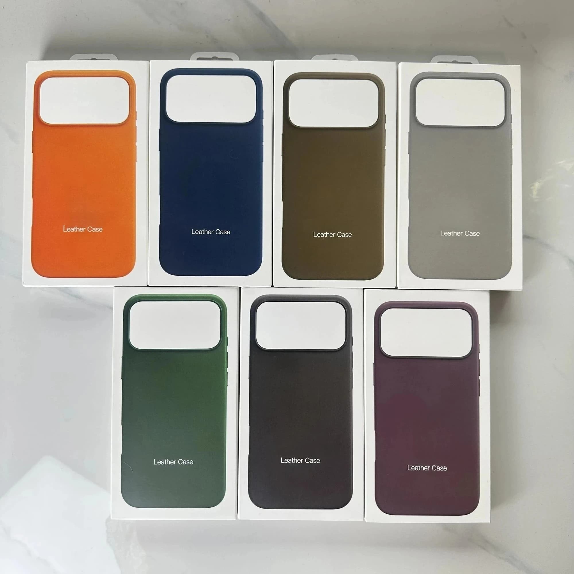 Custodia in pelle ufficiale 1:1 per ricarica MagSafe per iPhone 17 Pro Max 16 15 14 13 Pro Max, cover originale anti-caduta con scatola