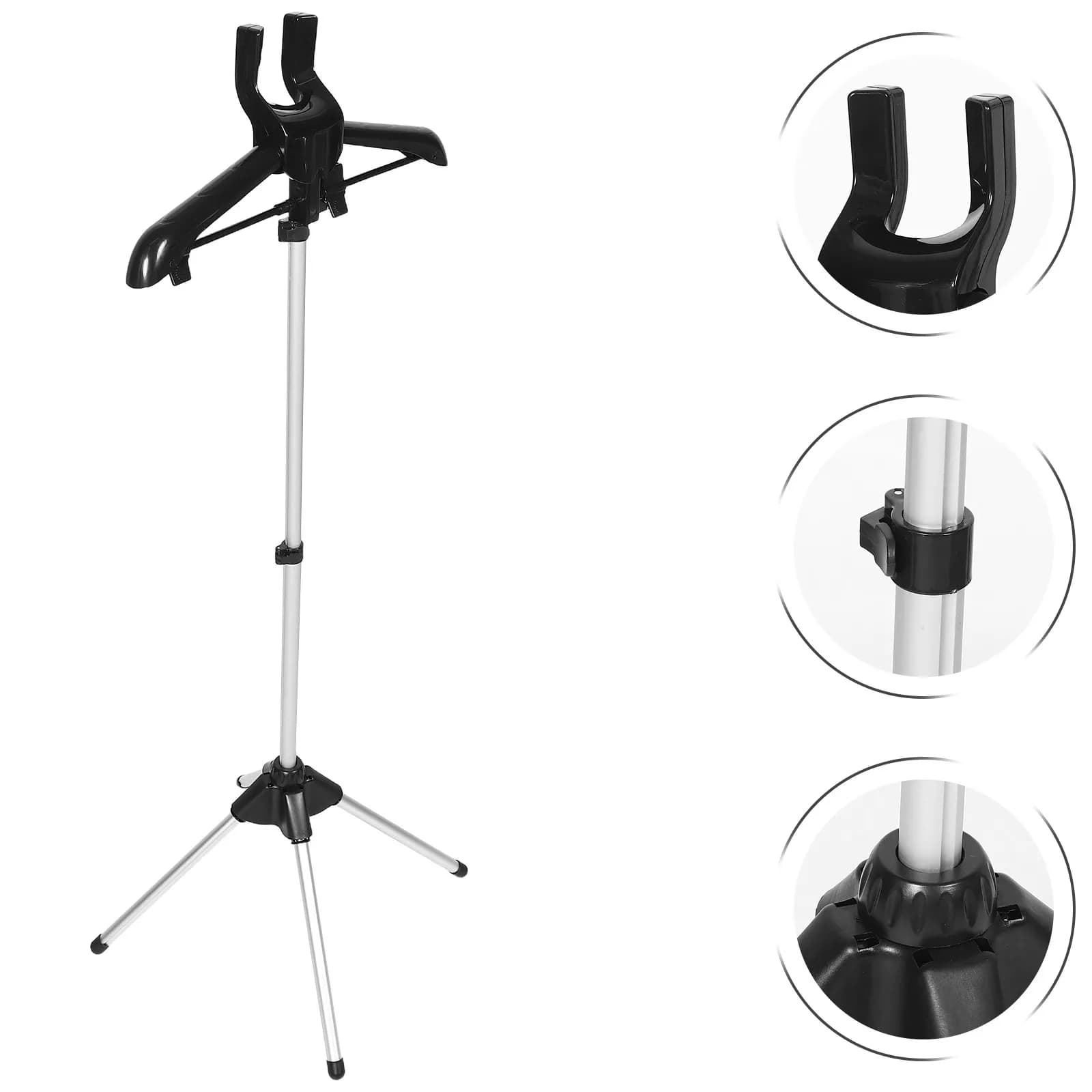 Garment Steamer Rack Adjustable Foldable Clothes Steamer Bracket Stable Support Hanging Ironing Machine Stand for Home Travel