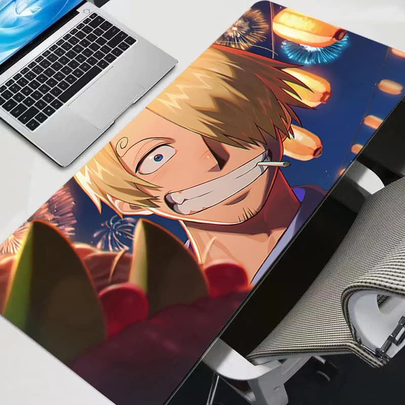 One Piece Gaming mouse pad, large, for keyboard, desk, XXL 900x400, durable, for computer