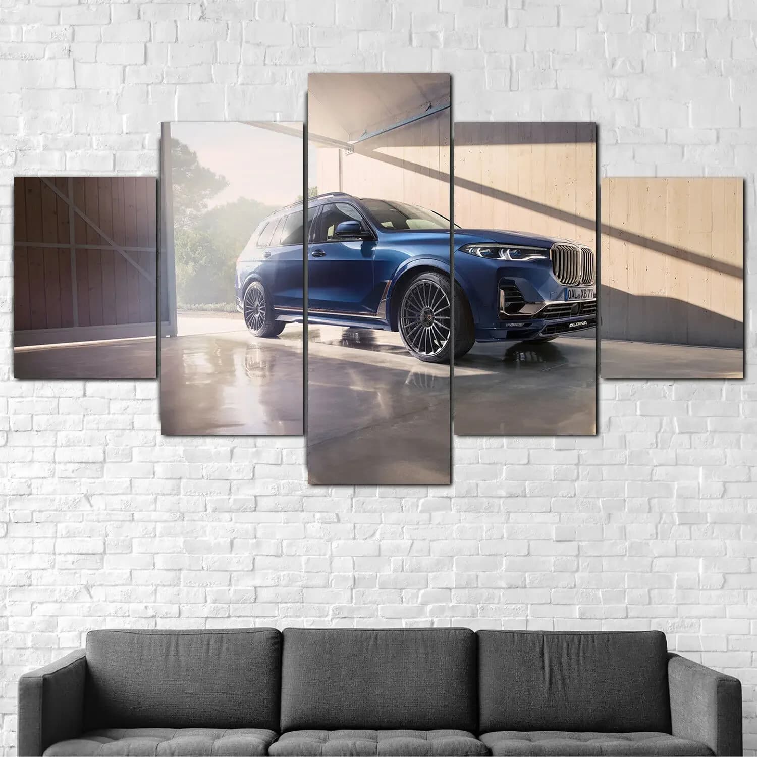 Frame without frame 5 pieces 2021 XB7 3 Super Car Wall Art Poster Pictures Paintings Home Decoration for Living Room Decoration