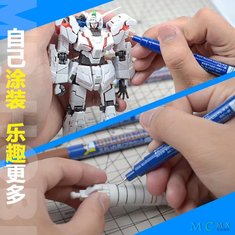 Modello Pittura MARK PEN MR.HOBBY Estremamente Fine Oleoso GUNPLFA GundamTick Pen Penetrazione Kit Garage Militare in Plastica GM01 GM02