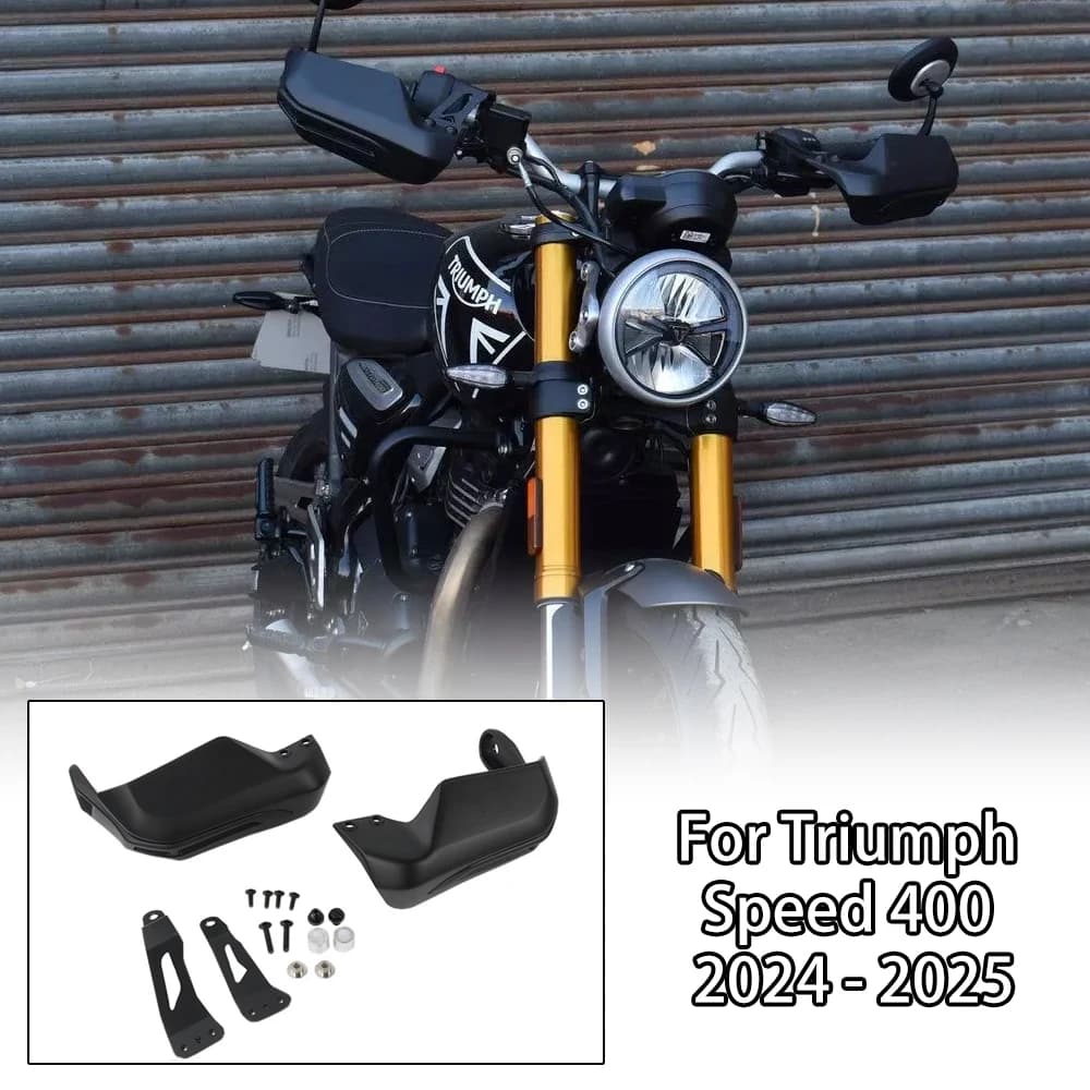 NUOVI Paramani per moto Triumph Speed 400 2024-2025 - Manubrio protettivo nero opaco Accessori durevoli universali