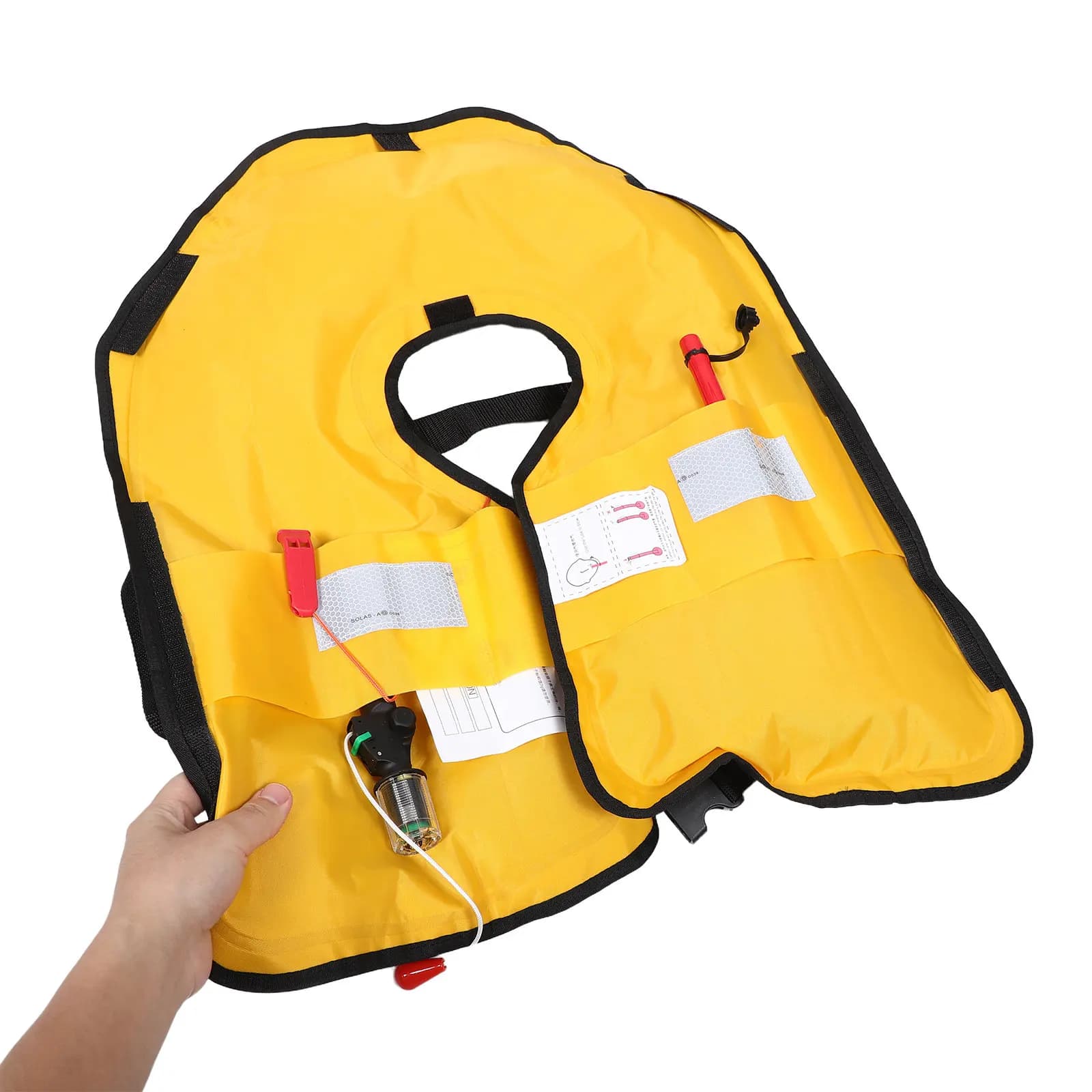 Inflatable Life Vest Adult Automatic Inflation Adjustable Waist Paddle Jacket Boating Kayaking Fishing Safety Equipment