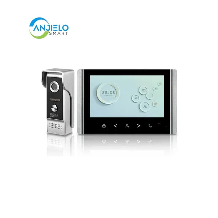 Sistema di Videocitofono Smart Home Anjielo 7 Pollici HD, Videocitofono WiFi per Villa, Casa o Appartamento Domofo