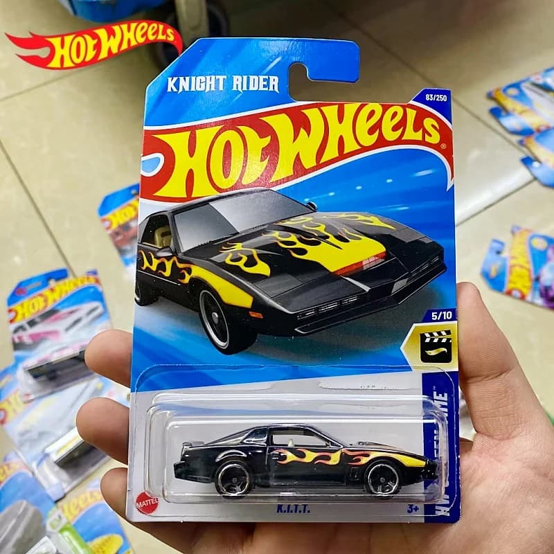 Nuovo cavaliere Hot Wheels KITT Nero # 83 Pop Culture KITT Hxd63 Retro Entertainment KITTT 1/64 Diecast Model Car Toy