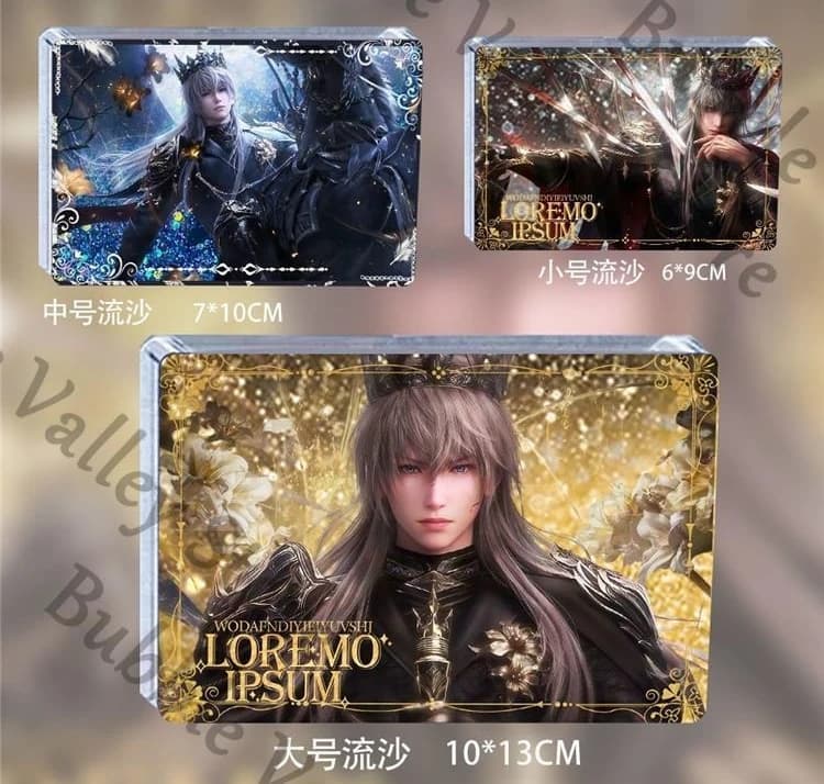 Anime Love and Deepspace Xavier Cosplay Mattone acrilico Sabbie mobili Segno in piedi Cartoncino cartone animato Mattoni Tabellone indicatore Ornamento di Natale