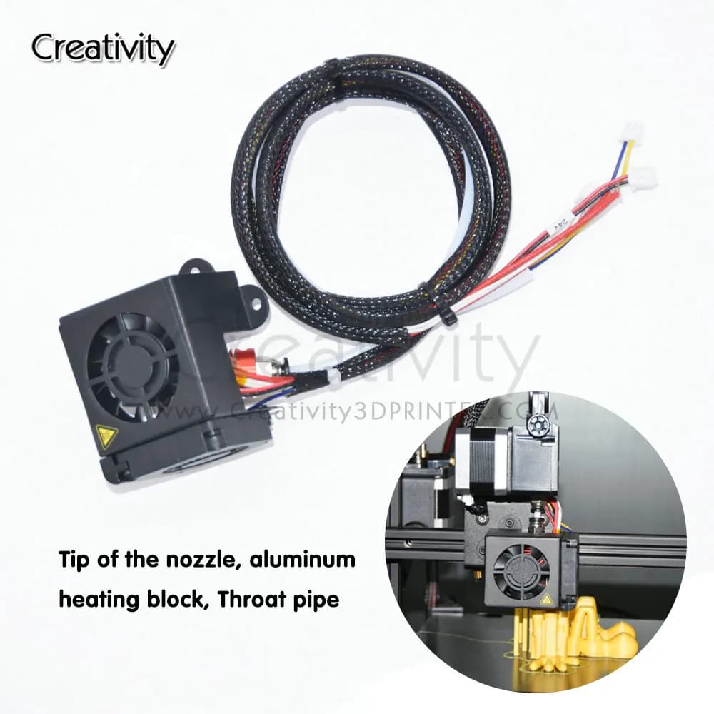 Kit Ugello Hot End per Estrusore Stampante 3D per CR-10/S/S4 Ender-3, Compatibile con Stampanti 3D CR-10/S CR10/S4 CR10/S5 Ender 5